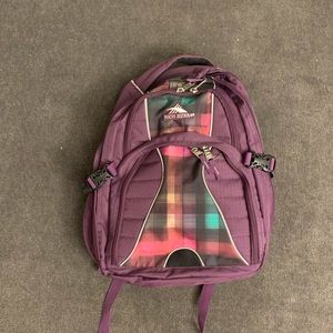 High Sierra purple backpack